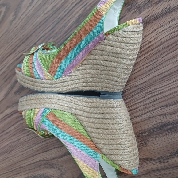 Mojo Moxy Beautiful wedge platform sandels Size 8.5 - Picture 3 of 7